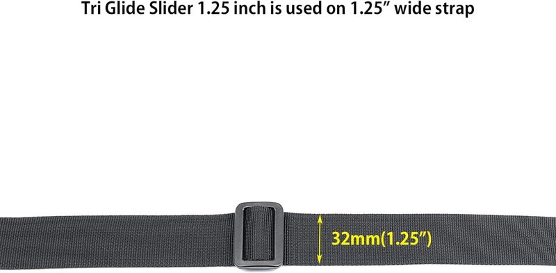 Baitoo Tri glide Slider,Heavy Duty Plastic Tri Glide Slide Buckle Strap sliders Adjusters for Backpack Strap Belt - Image 3
